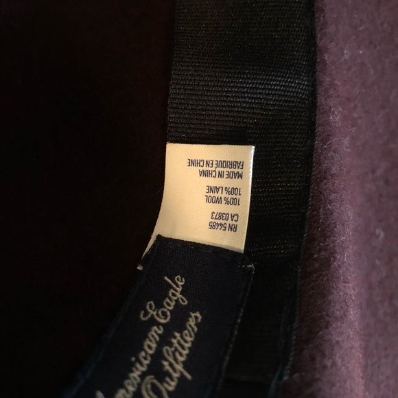 American Eagle Burgundy Wool Felt Hat - Picture 5 of 6